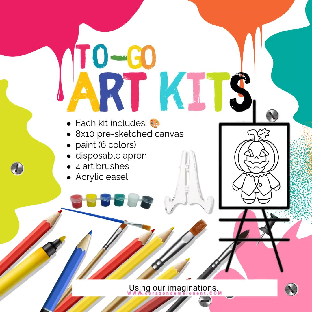 "Mr. Pumpkin" To-Go Art Kits